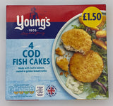 Youngs - 4 Cod Fish Cakes (200g)