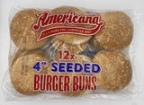 Americana - 12x 4” Seeded Burger Buns