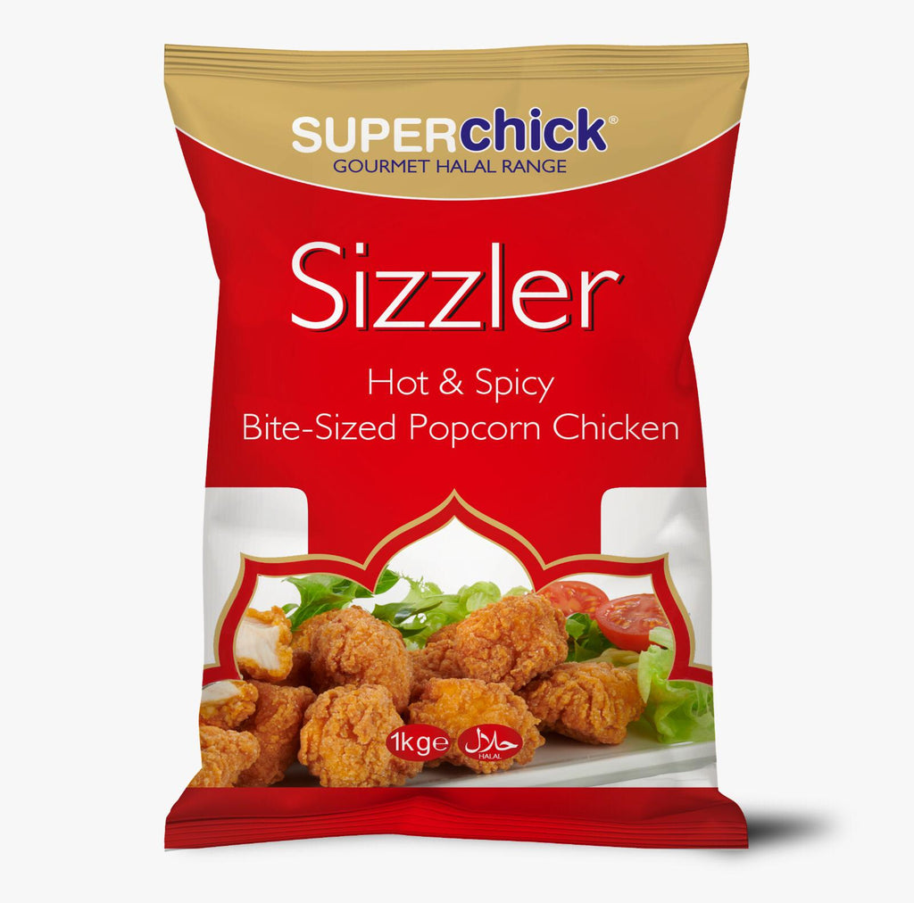 Superchick Sizzler Hot & Spicy Popcorn Chicken (1kg) – The Halal Food Shop