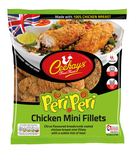 Ceekays Peri Peri Breaded Mini Fillets (500g) – The Halal Food Shop